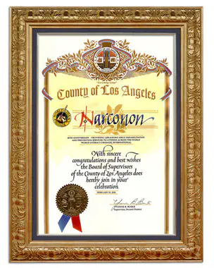 A proclamation from the County of Los Angeles