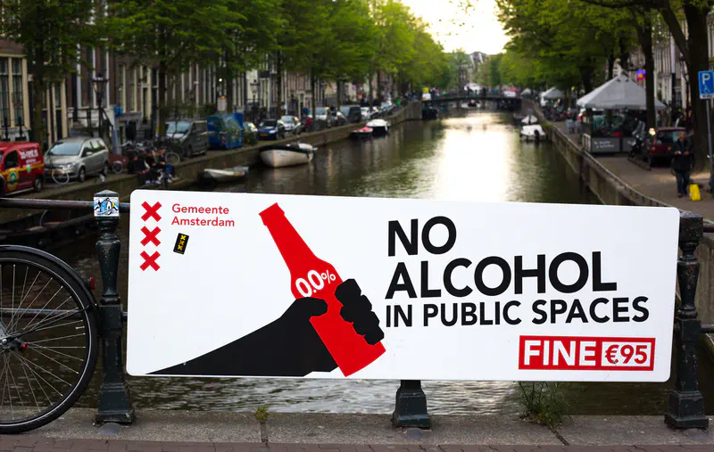 Anti-alcohol-campaign in Amsterdam